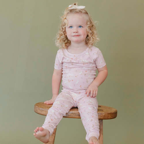 2pc Short Sleeve Pajamas with Pants - Gigi