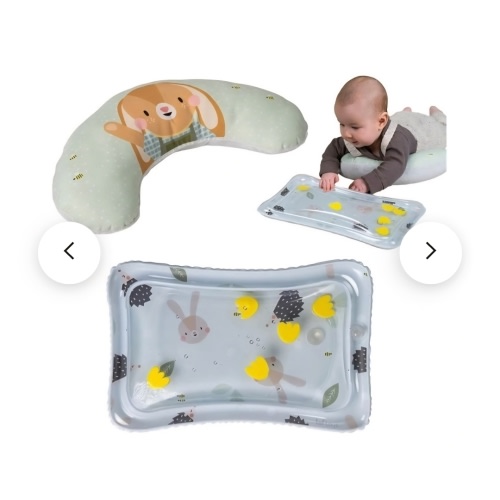 Tummy Time Set With Water Mat And Supportive Cushion