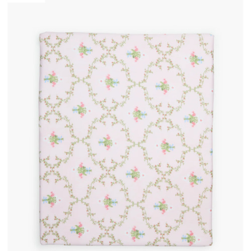The Crib Sheet - Light Pink Trellis