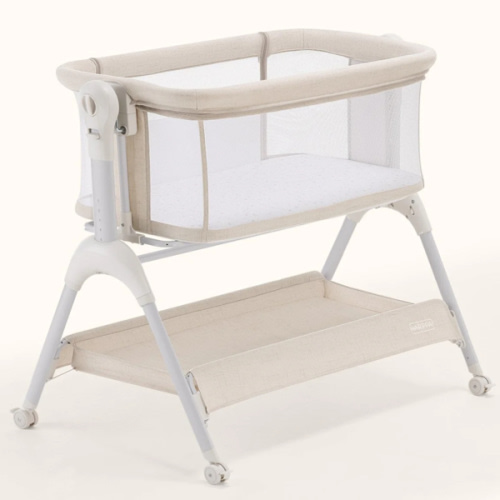 HARPPA Cuddly Sway | 3-in-1 Rocking Baby Bassinet & Bedside Sleeper with Anti-Reflux Mattress for Newborns | Attaches to Bed, Adjustable Height, Tool-Free Setup, Portable Wheels, CPSC Certified, Gentle Rocking Motion | Ideal for Infants, Safe Co-Sleeping