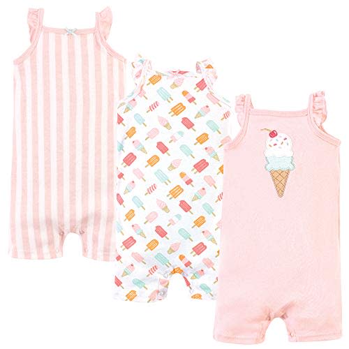 Hudson Baby Unisex Cotton Rompers