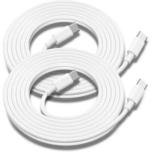 USB C to USB C Charging Cable for Apple 2Pack 10ft, Long Type C to C Fast Charger Cord for iPhone 16 E/17/Air/15/Pro/Plus/Pro Max, for MacBook Pro/Air, for iPad Pro12.9/11in,Air 4/5,Mini 6/7 60W