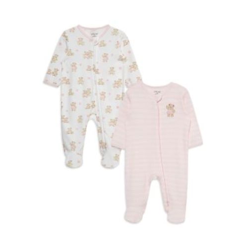 Girls' Bears 2 Pack Footies - Baby