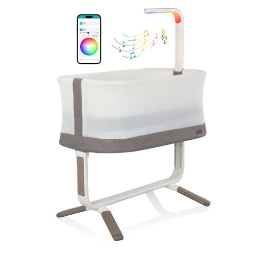 Evenflo Cora 3-Level Adjustable Bassinet with SensorySoothe™, Truffle Taupe