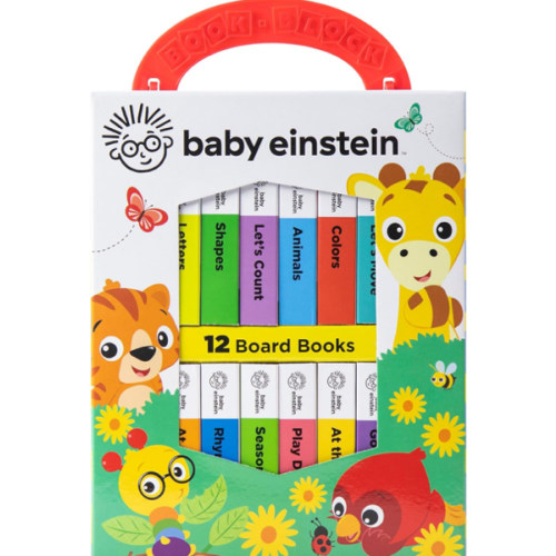 Baby Einstein - My First Library Board Book Block 12-Book Set - First Words, Letters, Counting, and More! - PI Kids
