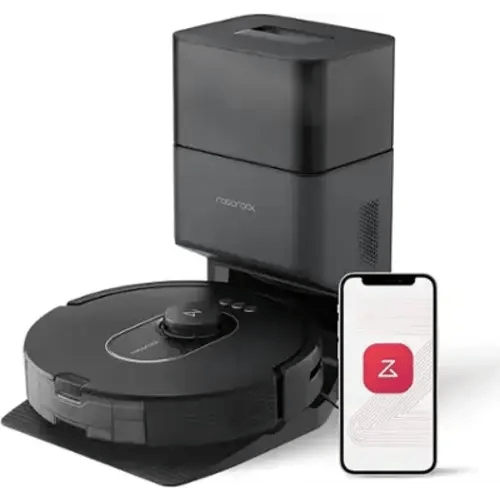 Roborock - Q5 DuoRoller+ Robot Vacuum with Self-Empty Dock - Black Gold