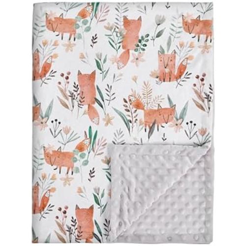 Soarwg Kids Baby Blanket Unisex Newborn, Super Soft Comfy Fox Blanket, for Toddler Baby Nursery Bed Blankets Stroller Crib Shower Gifts, 30 x 40 Inch