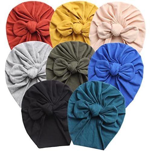 Baby Turban Big Hair Bow Baby Hat Baby Girl Soft Beanie Cap Newborn Infant Toddler Kid Headwrap