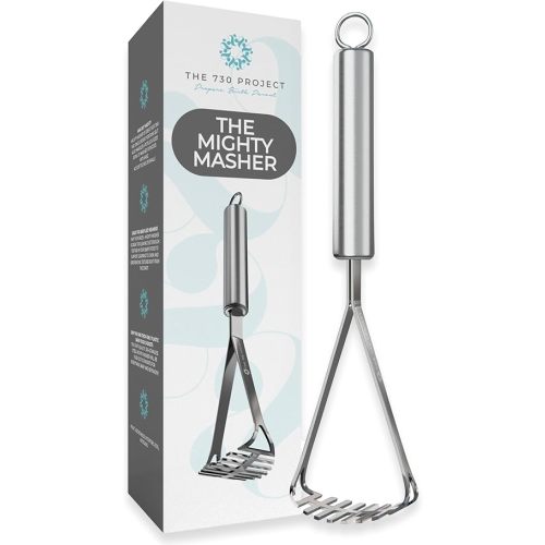 Mighty Masher, Baby Food Masher for Starting Solids Essentials, Baby-Led Weaning Mini Avocado and Potato Masher, Stainless Steel Potato Smasher Tool
