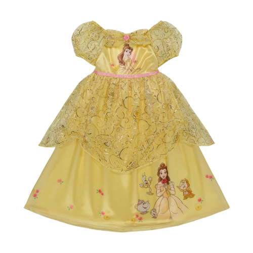 Disney's Belle Toddler Girls Fantasy Nightgown Sizes 2T-5T with Tulle Overlay