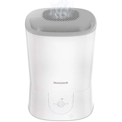 Honeywell Warm Mist Humidifier, Essential Oil Cup, 500 sq ft, 1.5 Gal, White