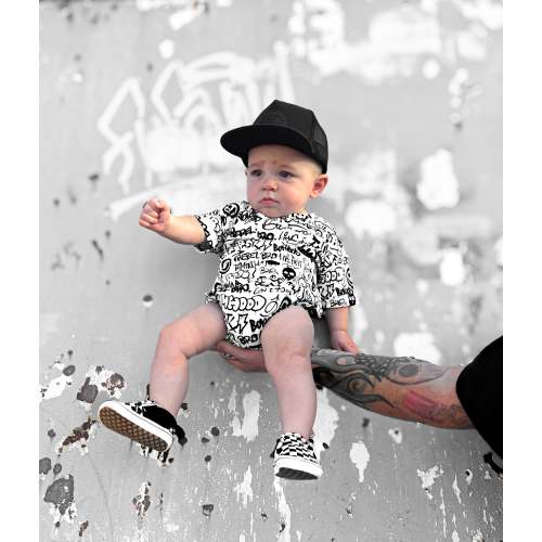 Bamboo Bubble Romper in Urban Drip
