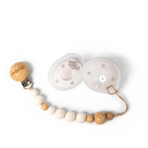 mōmi babypace pacifier gift set - pearl