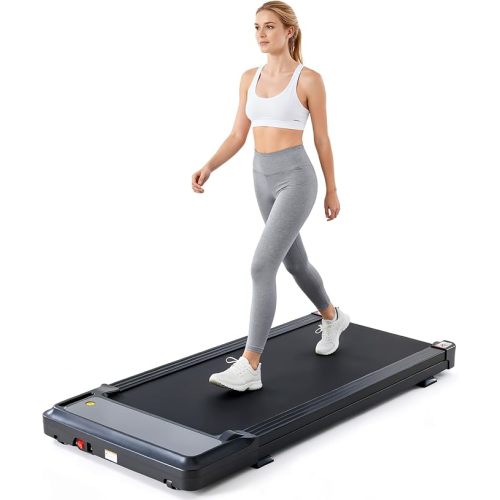 Compact Treadmill for Small Spaces, Quiet Under-Desk Walking Pad, Slim & Portable Design for Home Office Workouts, Easy to Store, Ideal for Apartments and Work-from-Home Fitness