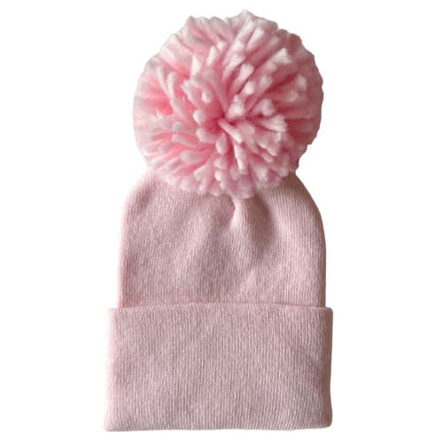 Baby's First Hat®, Petal Pink Pom – SpearmintLOVE