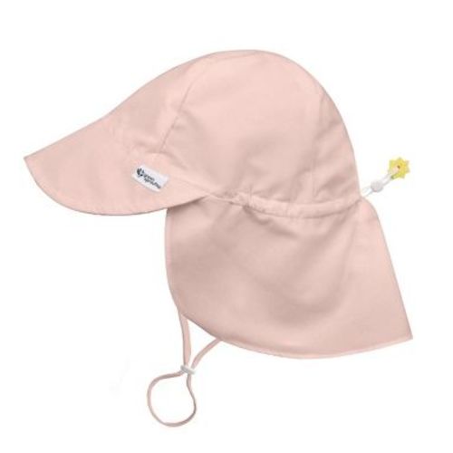 Green Sprouts Baby/Toddler UPF 50+ Eco Flap Hat - Light Coral - 0/6 Months