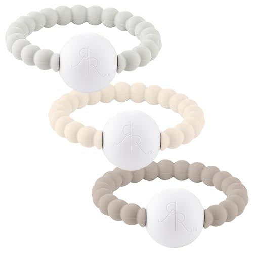 Ryan and Rose Cutie Teether Rattle (Pebble (3 Pack))