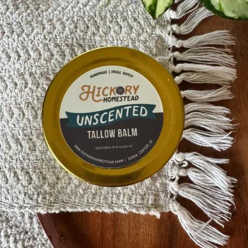 Tallow Balm - Unscented — Hickory Homestead