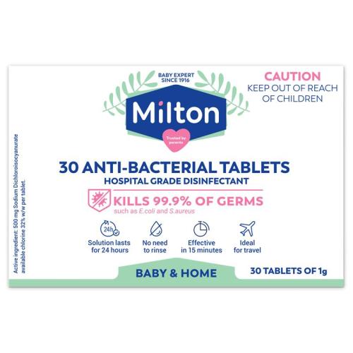 Milton Antibacterial 30 Tablets | Chemist Warehouse