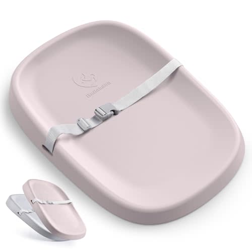 Bellababy Baby Changing Pad, Waterproof & Non-Slip, Soft, Easy to Clean, Lightweight, Portable, Polyurethane (PU), 27.6 * 19.2 * 2.9 inches, Pink
