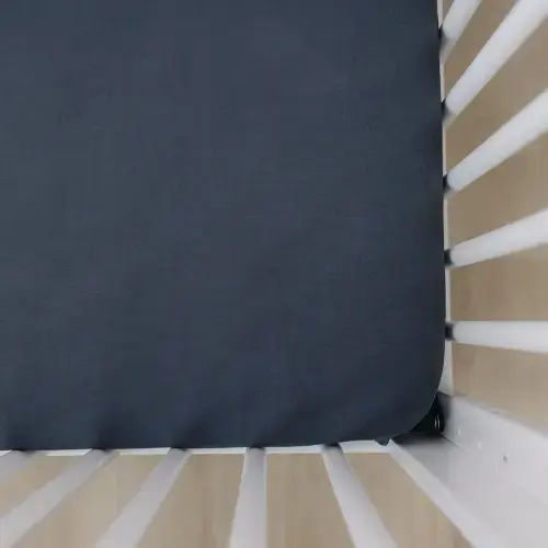 Charcoal Bamboo Stretch Crib Sheet