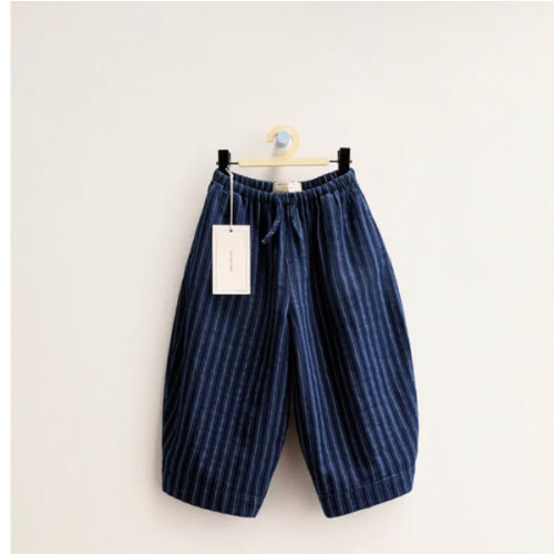 ZARA TIMELESS - STRIPED BALLOON PANTS - Indigo | ZARA United States