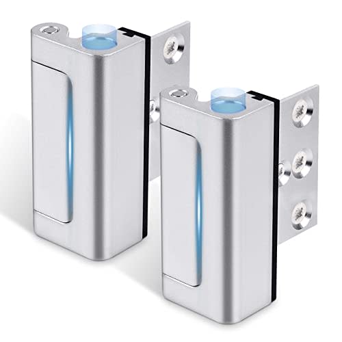 Steinwhale Home Security Door Reinforcement Lock 2Pack, Childproof Safety Door Lock Latch Inside Stopper, Add High Security to Prevent Home Unauthorized Entry, Aluminum Construction Finish