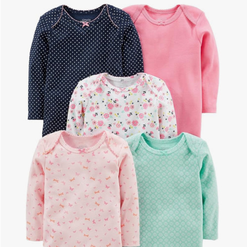 Simple Joys by Carter's Long-Sleeve Bodysuit, Pack of 5