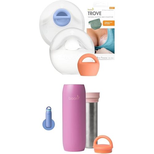 Boon Trove and Frosh Lactation Bundle - Breastfeeding Travel Essentials Includes Trove Silicone Manual Breast Pump and Frosh Portable Stainless Steel Breastmilk Chiller - Keeps Milk Cold for 17 Hours*