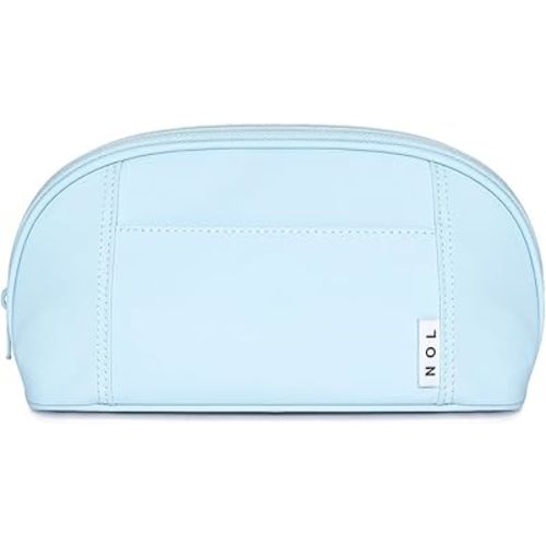 NOL Natural Organic Lifestyle Freezable Snack Bag, Light blue Insulated Leak-Proof Lunch Cooler Bag, Reusable Zip Closure Travel Work Tote Keeps Food Fresh for Hours, 4L