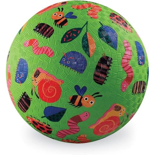Crocodile Creek Playground Ball - Durable Rubber Ball for Kids Ages 3 and Up - Bouncy Inflatable Ball for Kickball, Indoor Games, and Outdoor Sports - PVC-Free