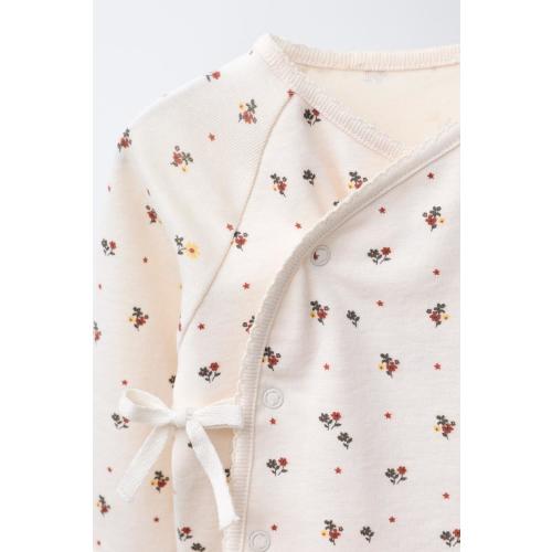 FLORAL T-SHIRT AND LEGGINGS SET - Ecru | ZARA United States