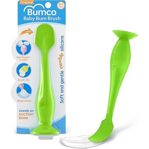 Bumco Diaper Cream Spatula - BPA-Free Diaper Bag Essentials, Soft Butt Spatula Baby, Mom-Invented Butt Paste Spatula, Bumco Diaper Cream Spatula, Flexible Diaper Cream Applicator, Bumco Baby Bum Brush