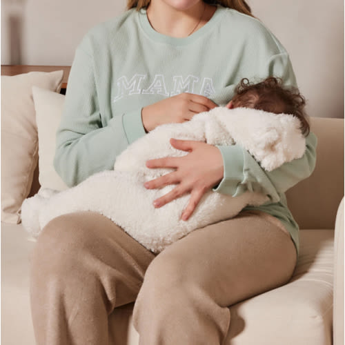 Waffle Knit Mama With Zippers Breastfeeding Sweatshirt – Giftifymama
