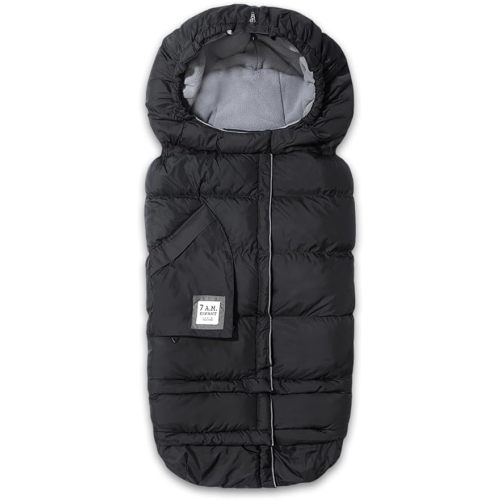7AM Enfant Stroller Blanket 212 - Adjustable Baby Car Seat Zipped Blanket for Babies Winter, Unisex Multi Purpose Fleece Lined Warm Hooded Toddler Footmuff Water Repellent | (6M - 4T)
