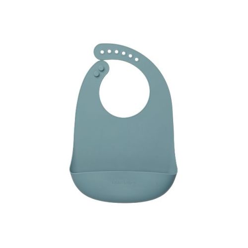 Loulou Lollipop Silicone Bib - Slate