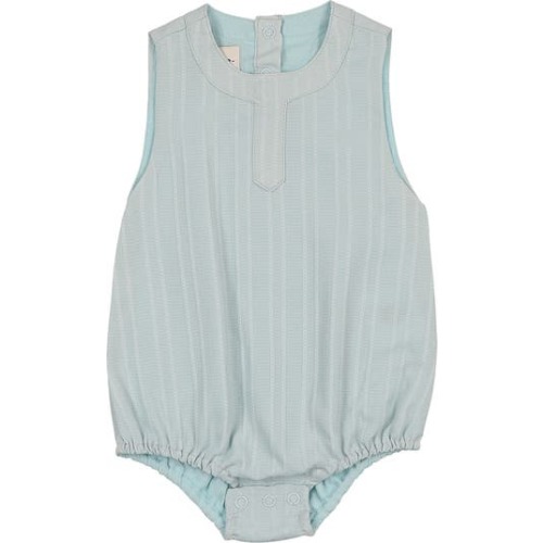 Kids' Striped Cotton Blend Romper, 6M