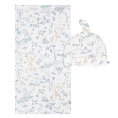 Baby Just Born® Baby Swaddle Blanket & Cap Set