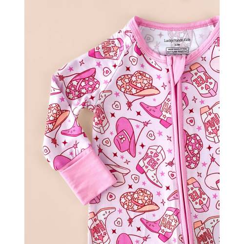 Let’s Go Cowgirl! Bamboo Zip Romper – Livy & June Boutique