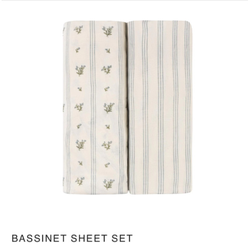Linear Berry Leaf Bassinet Sheet Set – Ely's & Co.