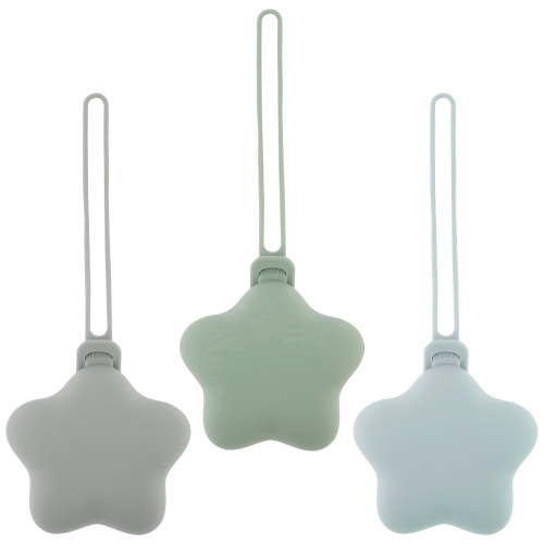 Hvxrjkn 3Pcs Silicone Pacifier Holder Case - Safe, Soft & Portable Protective Storage Pouch, Easy to Clean for Diaper Bag & Stroller