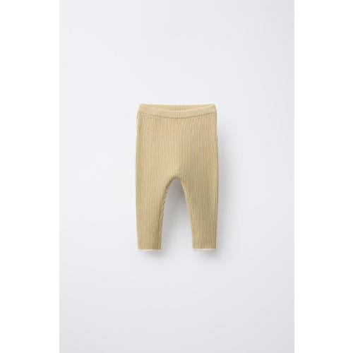 PANTS WITH CONTRASTING PIPING - Olive Green | ZARA United States