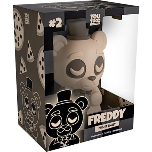 You Tooz Five Nights at Freddy's Night Light, Modern Plastic Battery Powered LED Desk Lamp, Officially Licensed FNAF Collectible
