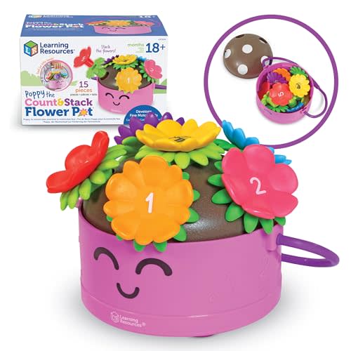 Learning Resources Poppy the Count & Stack Flower Pot