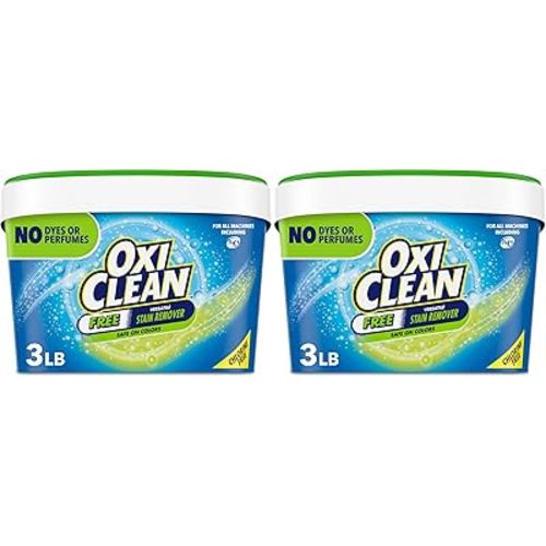 OxiClean Free Versatile Stain Remover Powder, 3 lb (Pack of 2)