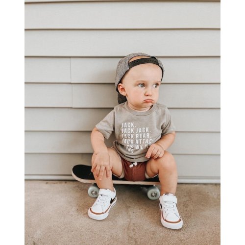 Nickname Baby Toddler Custom Personalized Neutral Short Sleeve Tshirt - Etsy