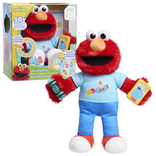 Free Shipping! Sesame Street Interactive Plush Elmo Toy with Lights Music and Learning Phrases