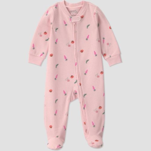 Carter's Just One You® Baby Girls' Vegetable Sleep N' Play - Light Pink 3M