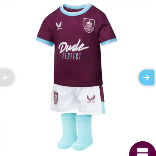 BURNLEY FC BABY HOME KIT 2025/26