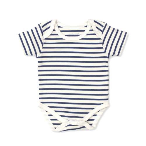 Kissy Love Basics Navy Stripes Short Sleeve Bodysuit